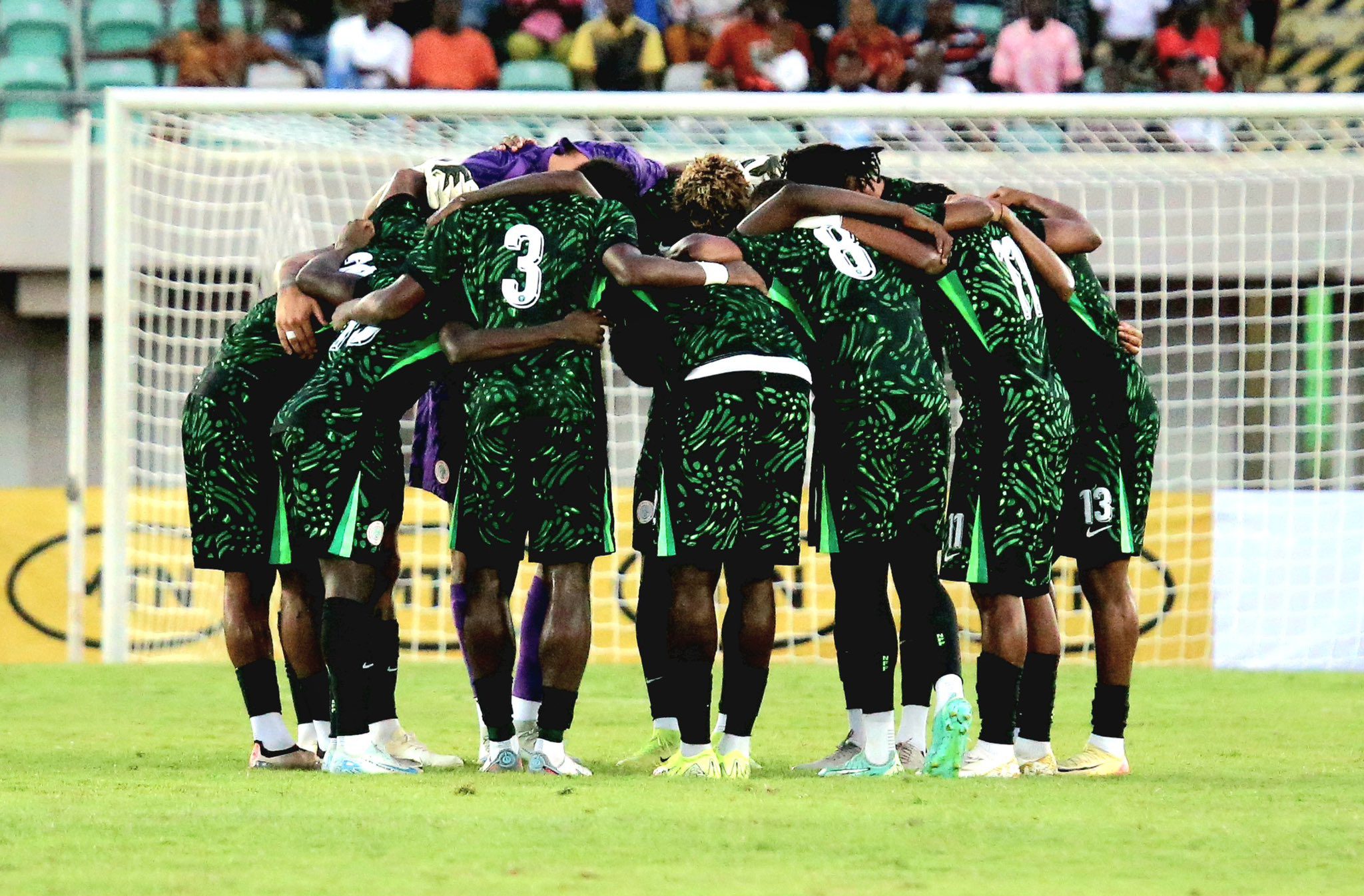 Nigeria and Jordan players during 2-2 international friendly match
