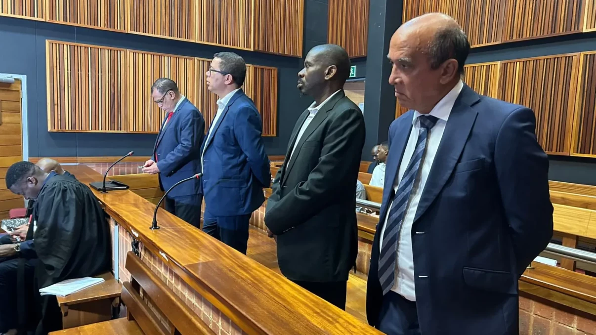 – African Football SAFA president Danny Jordaan and his co-accused at the Palm Ridge Magistrate’s Court SAFA president Danny Jordaan and his co-accused at the Palm Ridge Magistrate’s Court