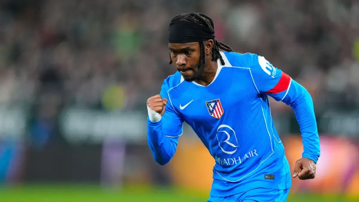 Ademola Lookman playing for Atletico Madrid after January transfer