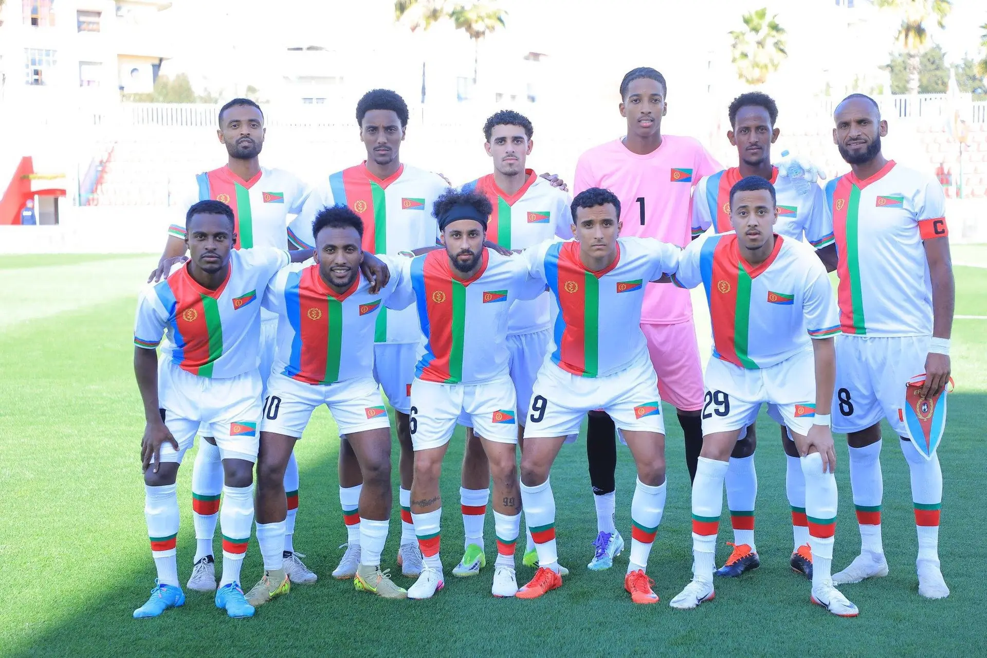 Eritrea national team players celebrating AFCON qualification amid controversy