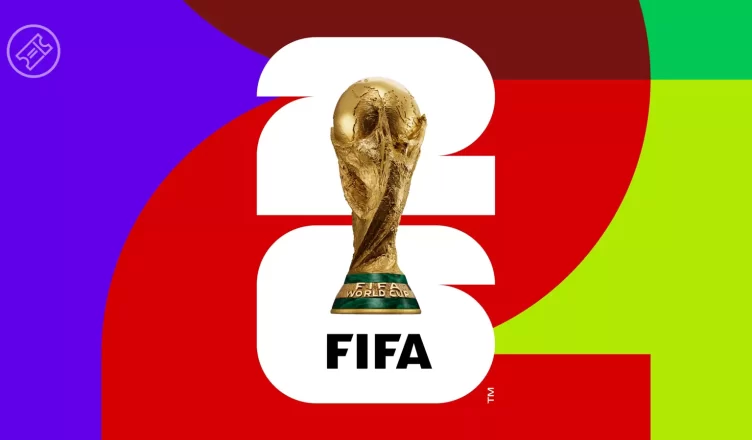 Bold multicolor background with large white '23' and a FIFA World Cup trophy centered between the digits.