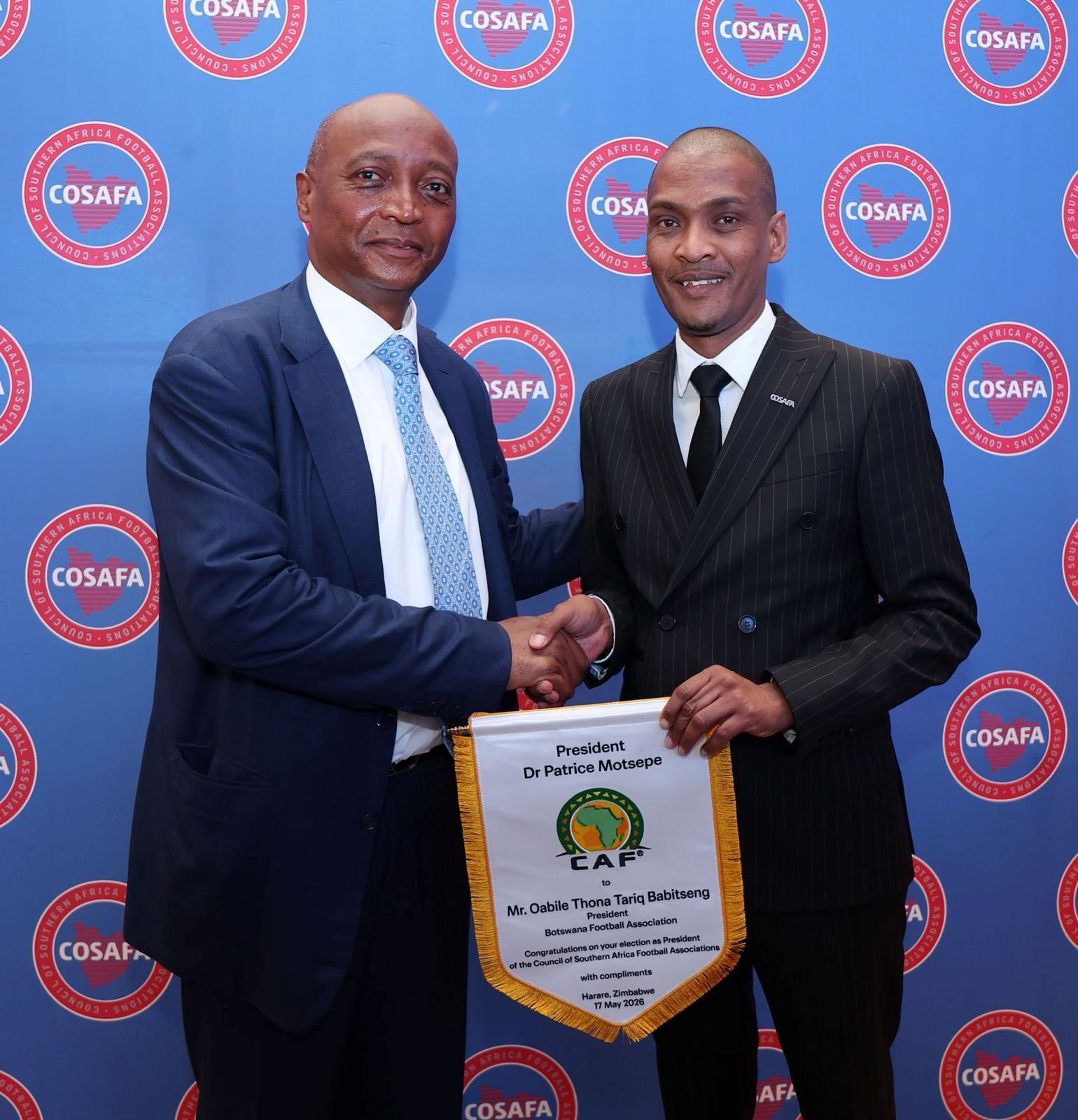 Motsepe arrives in Zimbabwe as COSAFA elects new president