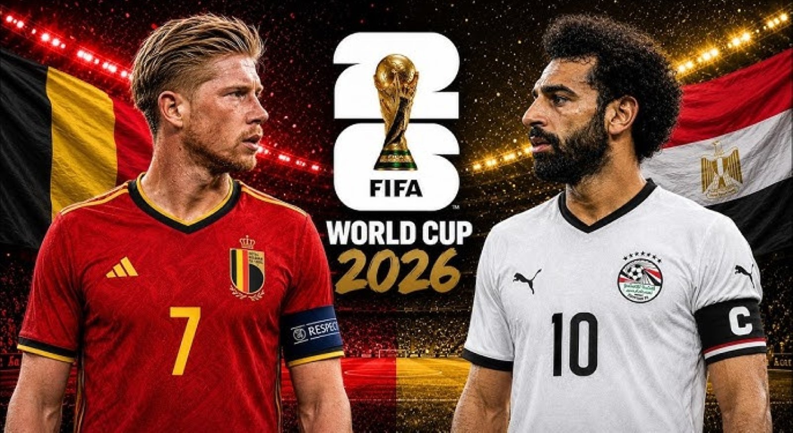2026 World cup:Egypt match Belgium blow for blow in world cup opener