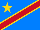 Blue flag with a yellow star in the upper left and a diagonal red stripe with yellow borders across the field.