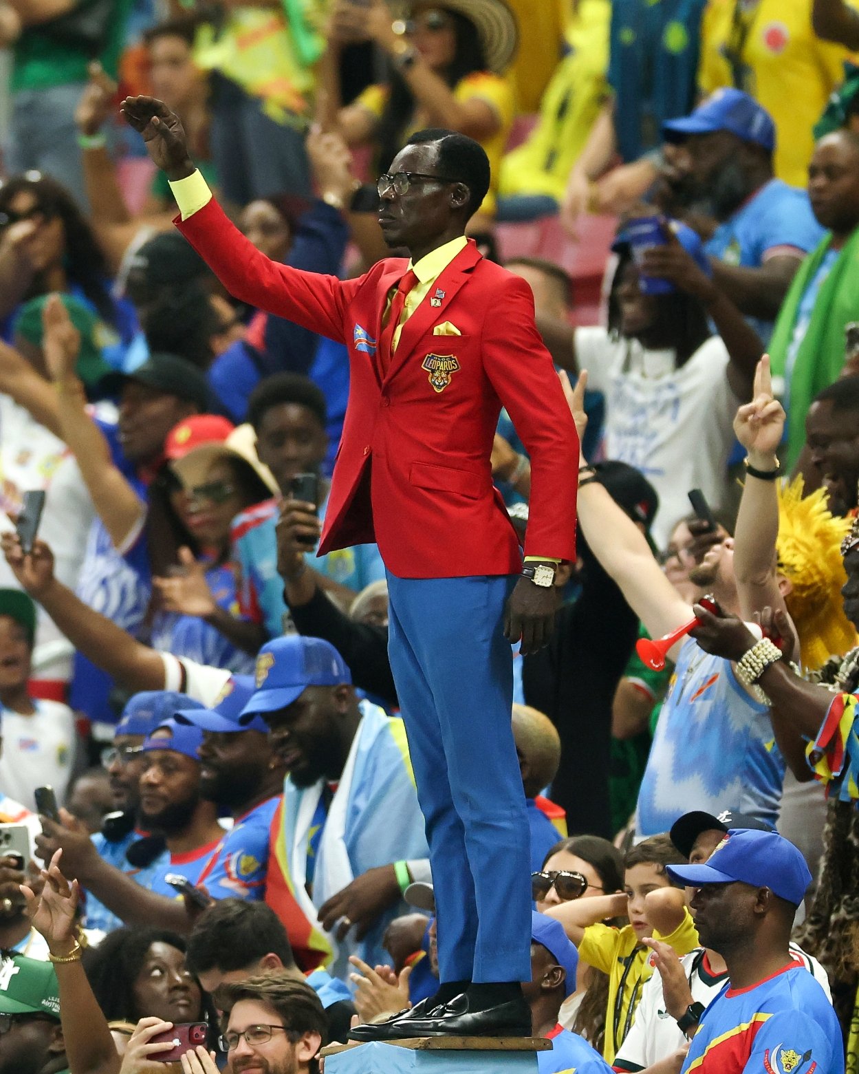 Iconic congolese supporter Lumumba makes memorable world cup return Iconic congolese supporter Lumumba makes memorable world cup return