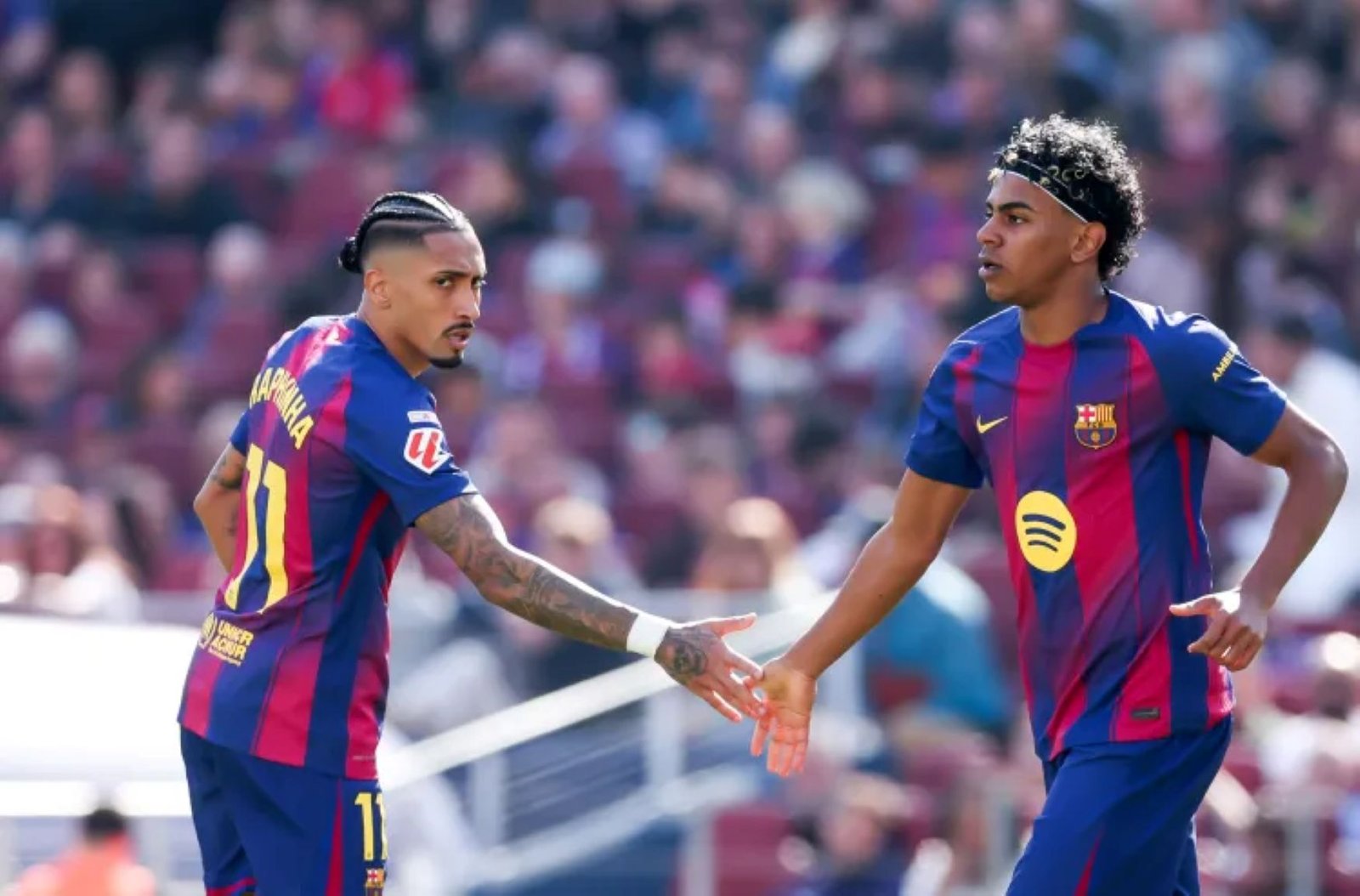 Raphinha admits Yamal changed his Barcelona role