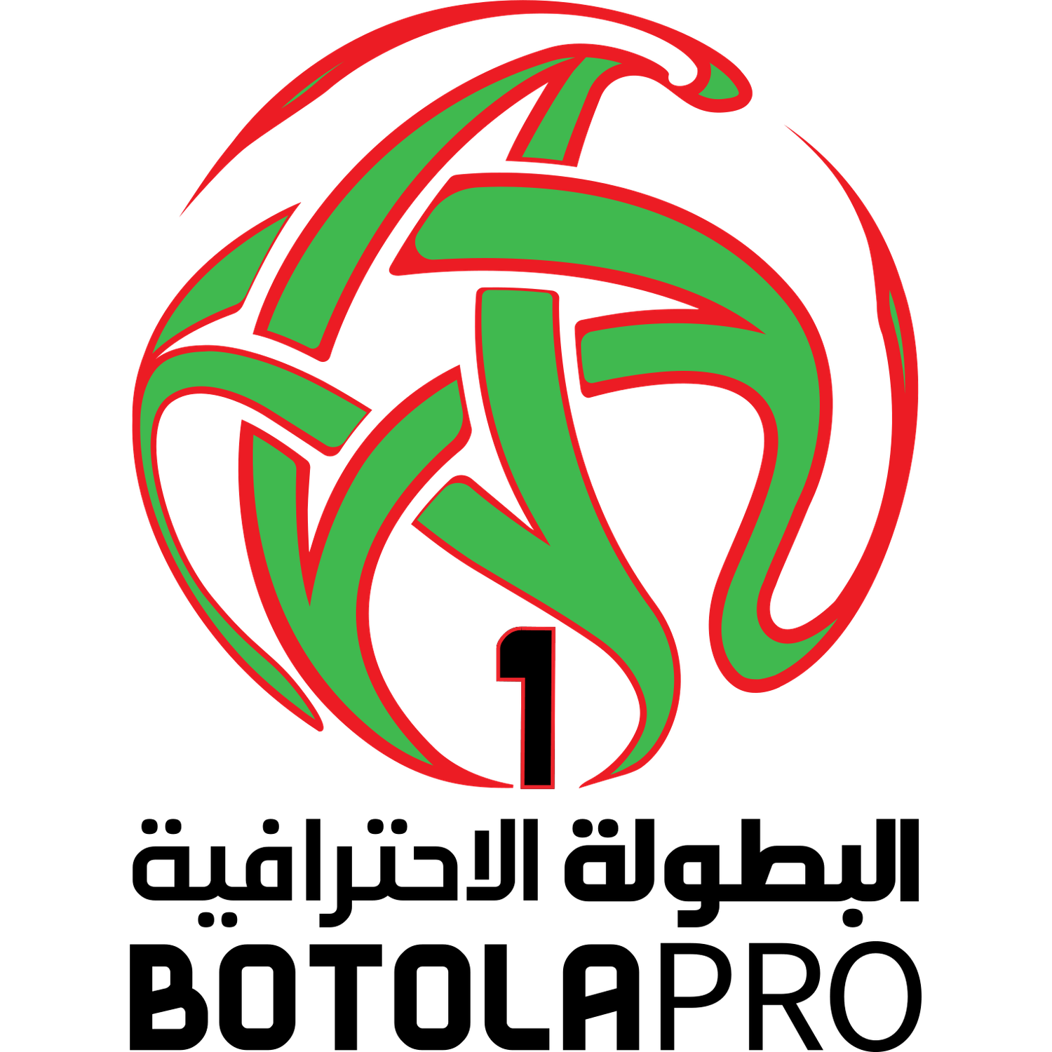 Botola Pro logo: red and green circular emblem with Arabic script and 'BOTOLA PRO' text. Botola Pro logo: red and green circular emblem with Arabic script and 'BOTOLA PRO' text.