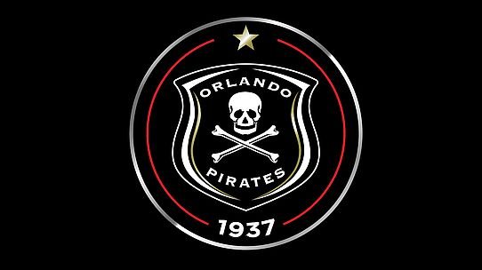Orlando Pirates football club crest: a shield with skull and crossed bones, star above, and 1937 at the bottom.