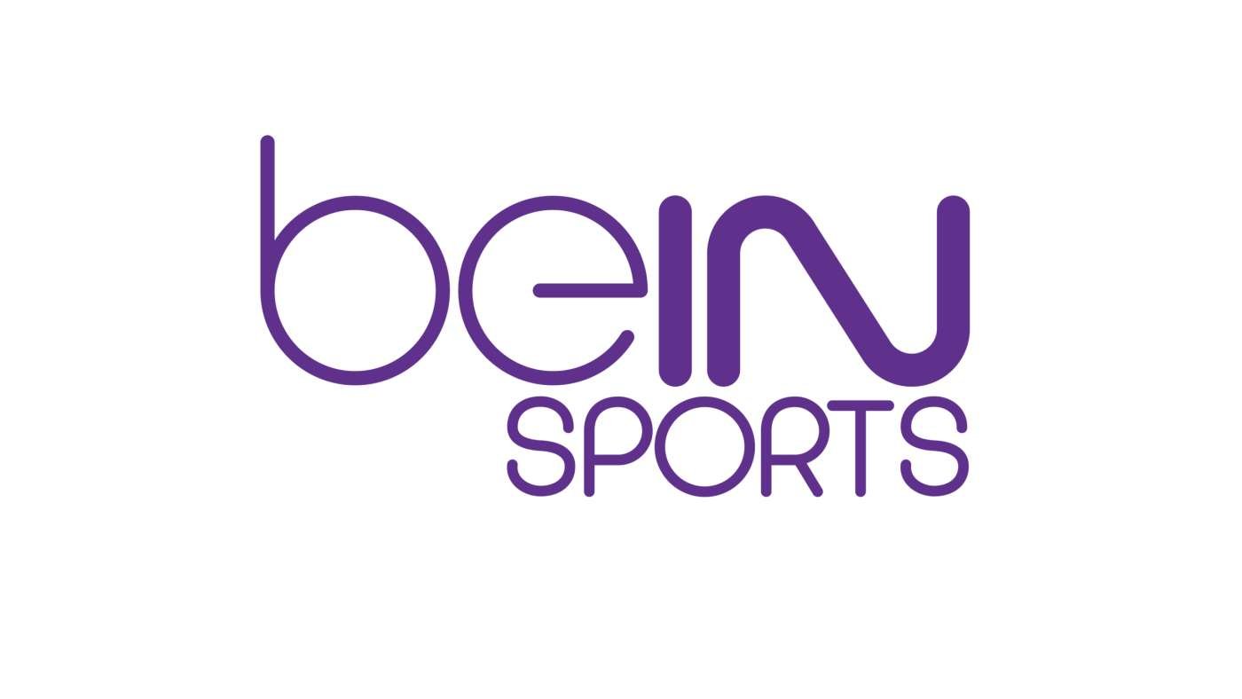 BeIN SPORTS logo in purple on a white background