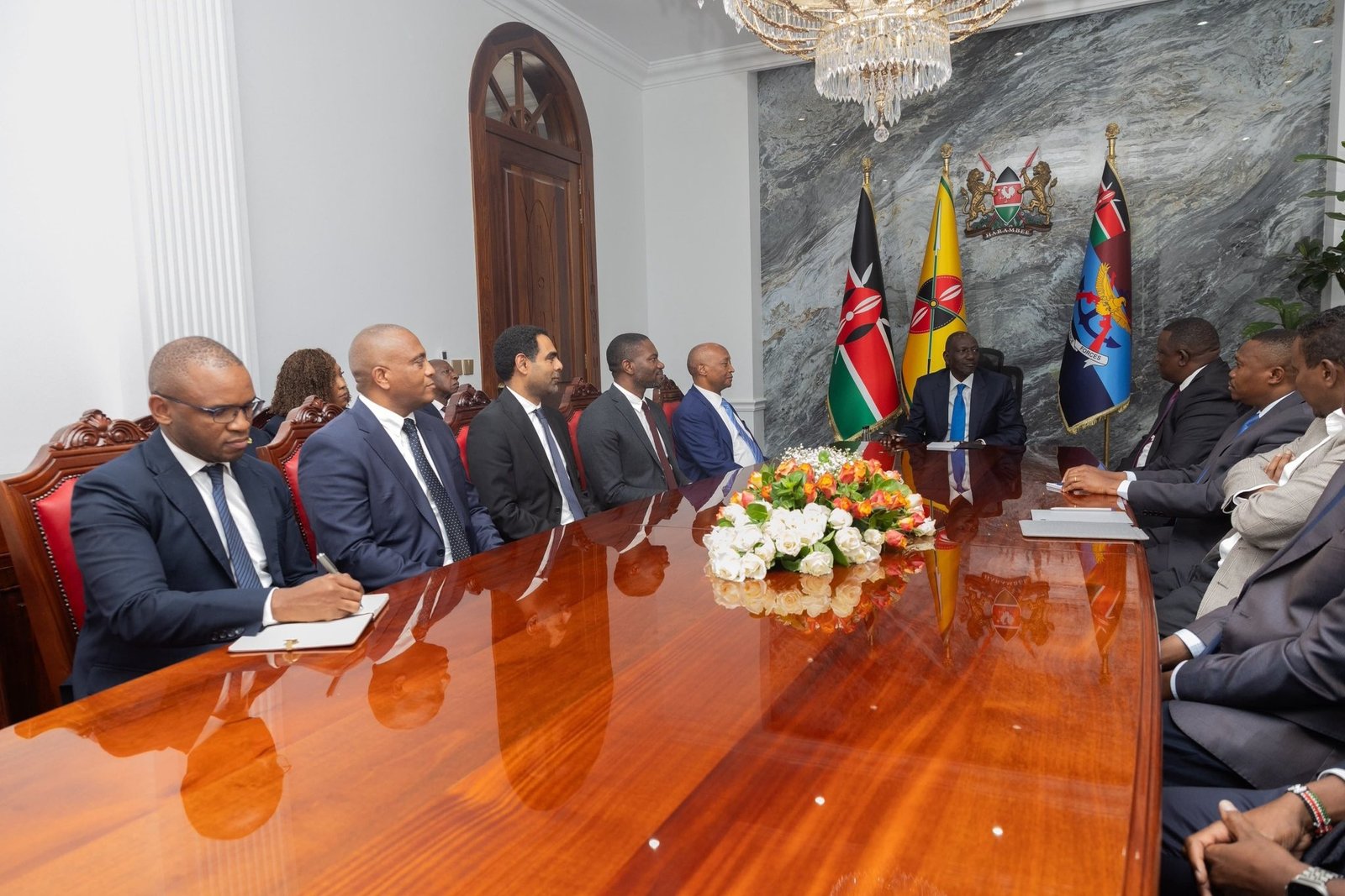 President William Ruto receives Patrice Motsepe in Nairobi President William Ruto receives Patrice Motsepe in Nairobi