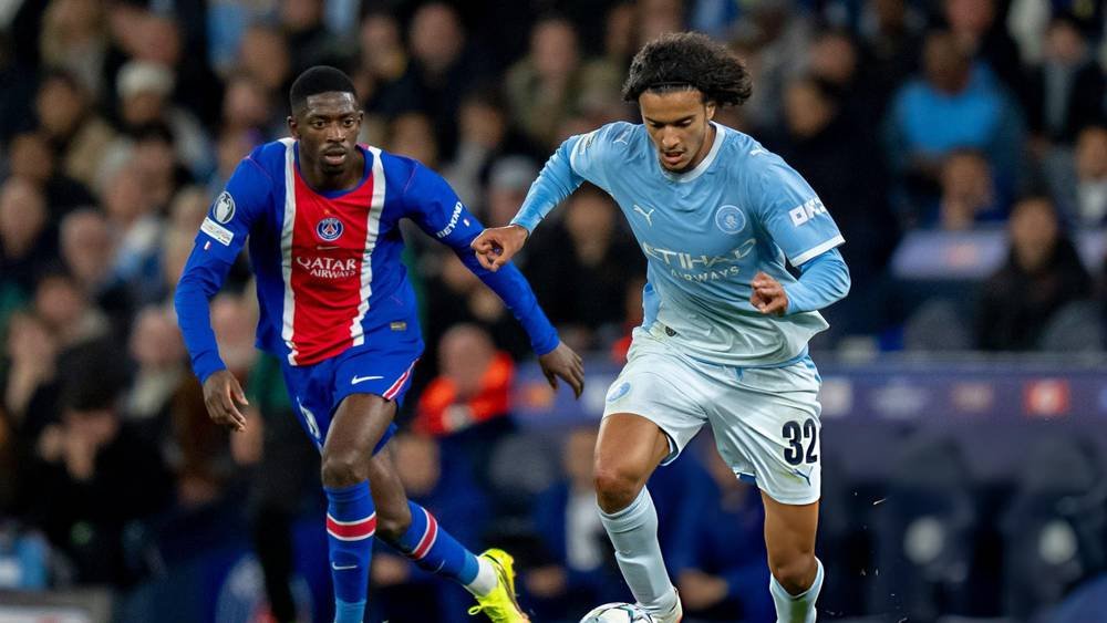Ayoub Bouadi impresses against PSG despite Manchester City's 4-2 defeat